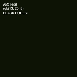 #0D1405 - Black Forest Color Image